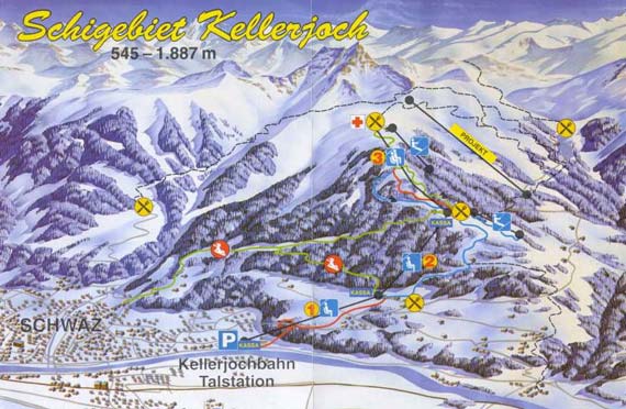 Skigebied Schwaz Pill Kellerjochbahn