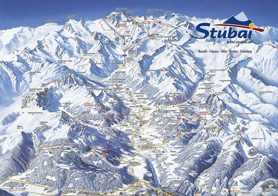 Skigebied Stubaital 11er lift Neustift